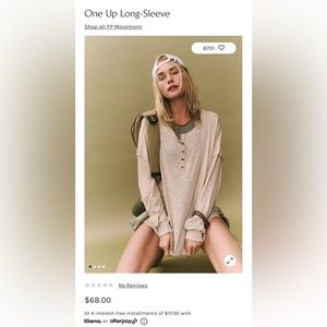 Free People Movement One Up Long Sleeve Tee in Clay